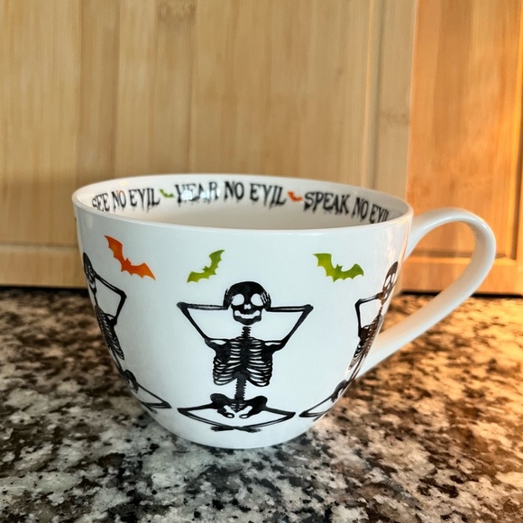PORTOBELLO BY DESIGN MUG BOO SKELETON NO EVIL - Picture 1 of 5